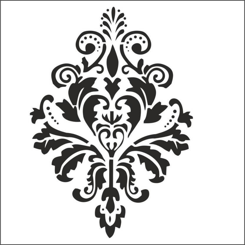 corazon Reusable Wall Painting Stencil Flower(16 x 24 inches) 40238 Floral Stencil-picture-22