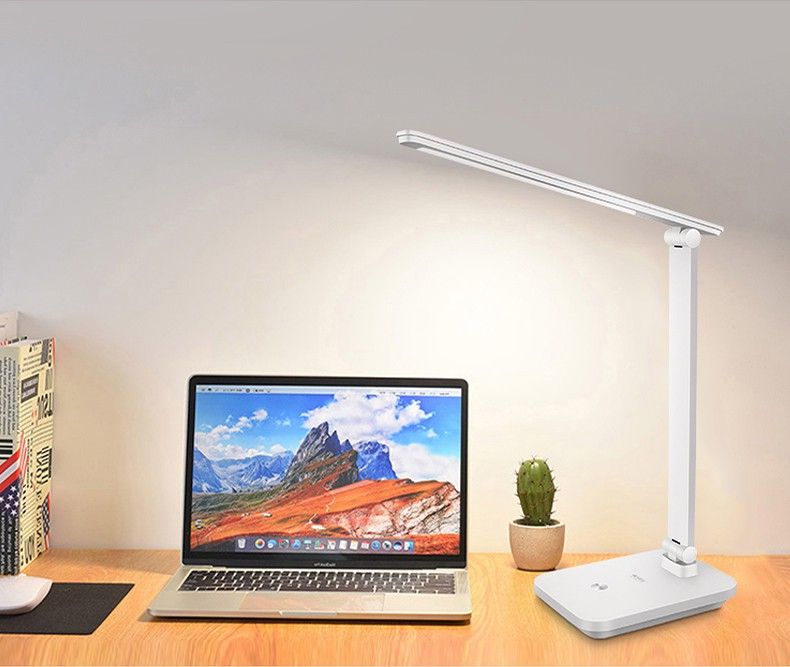 idoleshop Rechargeable Study table lamp Foldable With Touch Sensor Lithium Battery Dual Power Backup Study Lamp-picture-23