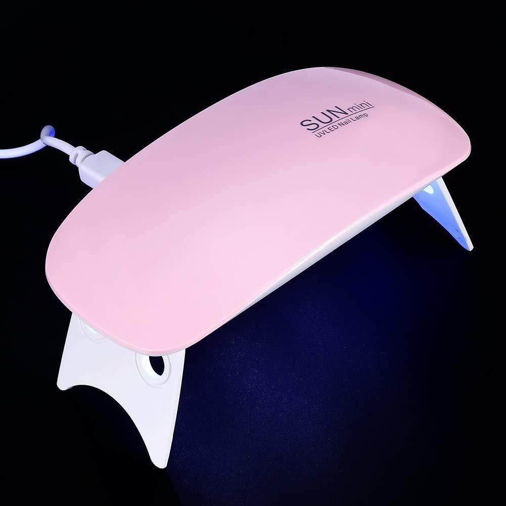 Mini Nail Lamp Usb UV Nail Dryer Gel Nail Polish Art Tool, SUN Mini Nail Dryer 6W UV Gel Polish Curing LED Lamp Portable Manicure Tool Nail Polish Dryer Nail Polish Dryer