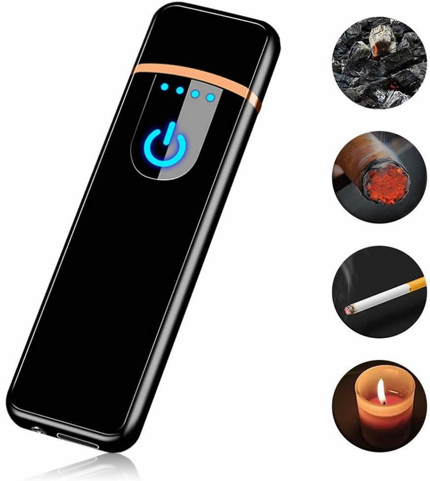 IMMUTABLE ER _ Touch Sensing Ultra Slim USB Charging Cigarette Lighter (Multicolor) Touch Sensing Ultra Slim USB Charging Cigarette Lighter (Multicolor) USB Charger TR469 RTYT 83 Cigarette Lighter image 1