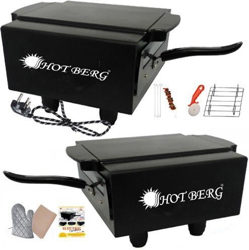 "16 Inches" Big XXL electric tandoor for home & kitchen (Black) Electric Tandoor