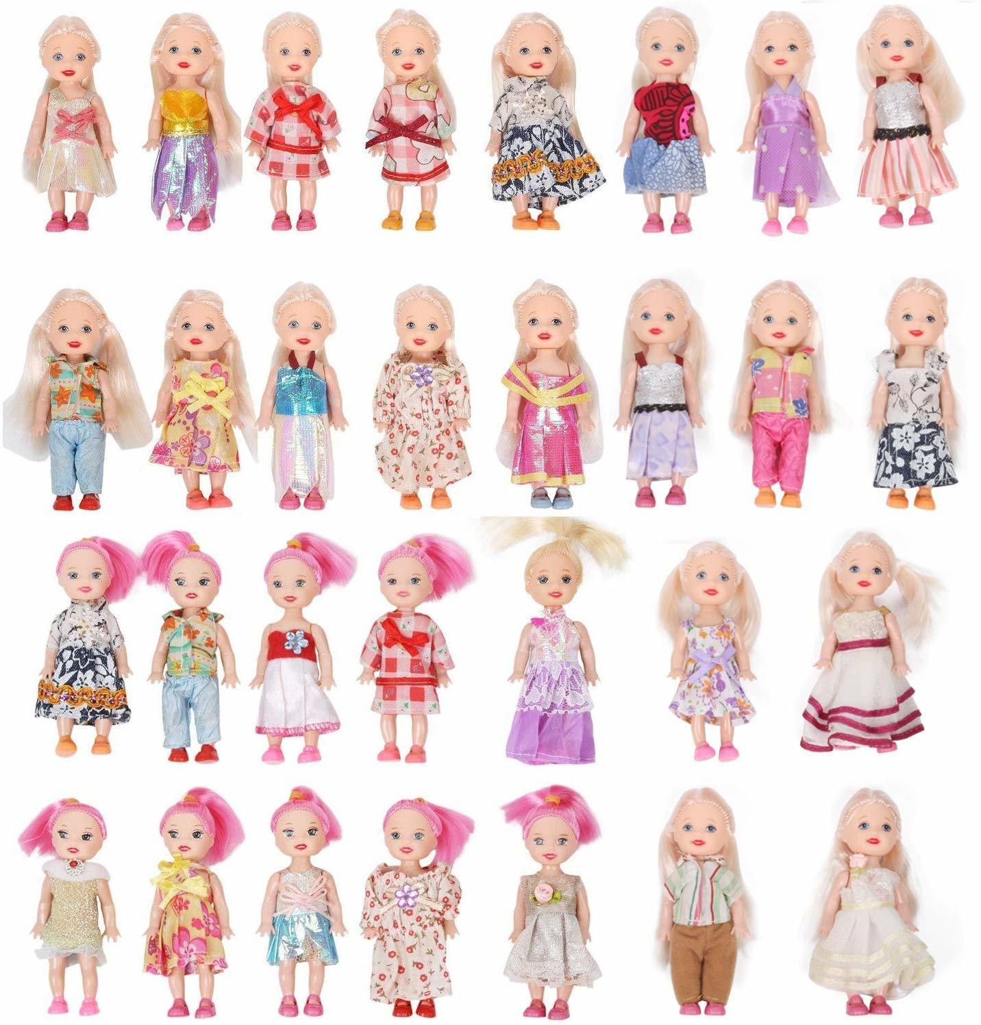 mon n mol Mini Doll with Colorful Clothes Costume (Pack of 30)-picture-14