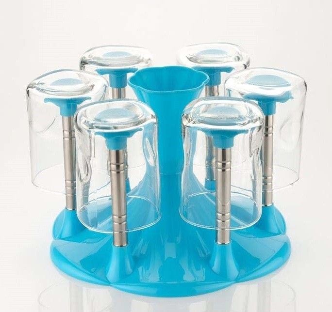 Glass and Spoon Organiser for Glasses and Cutlery Glass Stand Tea Cup Coffee mug stand Made Stainless Steel and Plastic Steel, Plastic Glass Holder-image-22