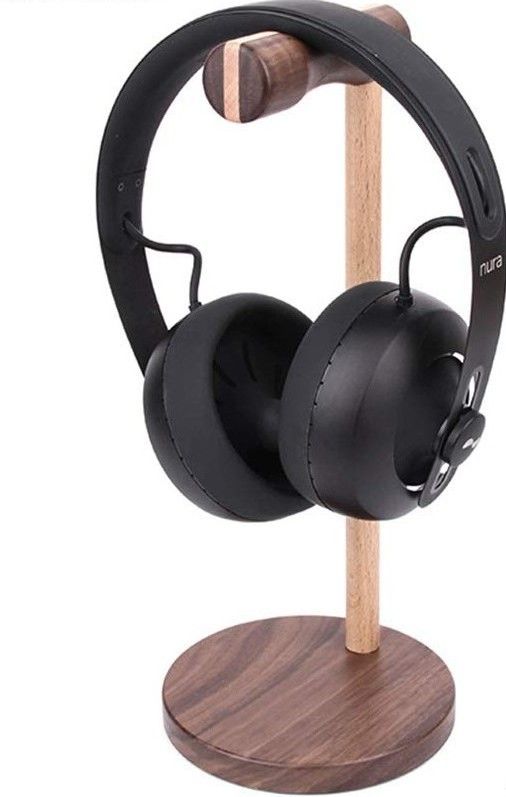 natureCrafts Handcrafted Wooden Headphone Stand 28 Cm Headphone Stand-picture-10