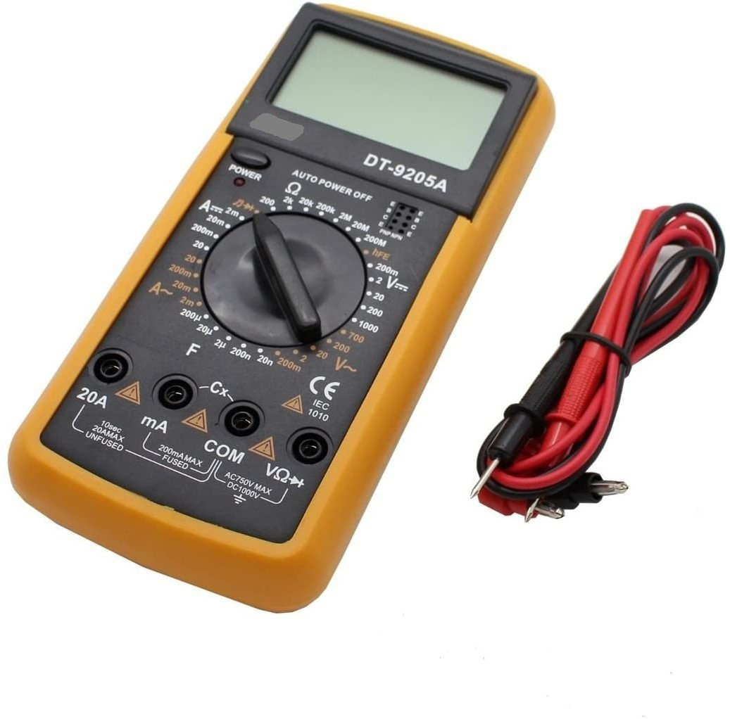 thenextstore Digital Multimeter DT9205A Capacitance Multi Meter With Probes | Current & Voltage Tester Meter Digital Multimeter image 1