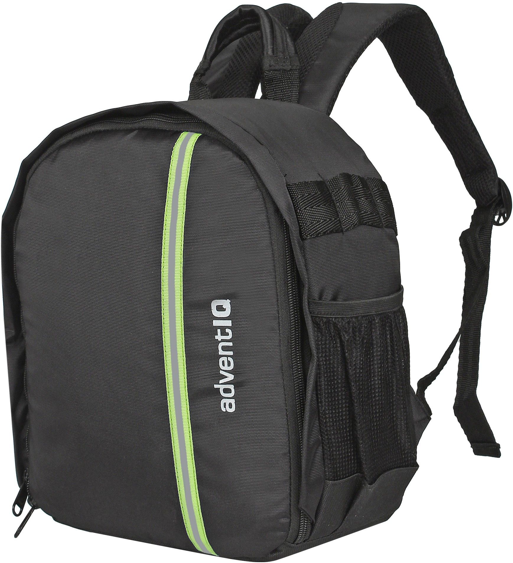BAGS N PACKS DSLR/SLR Camera Lens Shoulder Backpack- Black-Green Reflective TapeCamera Bag-picture-16