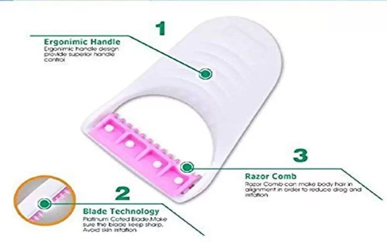 CRAZYGOL Disposable Body & Bikini Shaving Razor For Women 6 pcsShaver For Women, Men-image-8