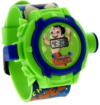 Chhota Bheem Automatic Digital Light 24 Images Chota Bheem Projector Wrist Led Watch for Kids Boys & Girls Diwali Gift Birthday Returned Gifts Entertainment toy & game Sports Digital Watch-image-43