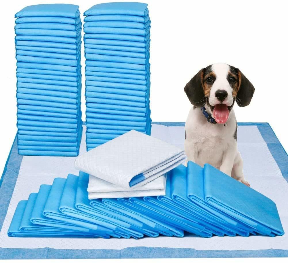 Dog Training Pads/Size: XL/60 x 90 cm/10 Count/Training Pee and Potty Pads with Quick Drying Surface and Absorbent Core/Suitable for Small/Large Breed Puppies Disposable Dog Diapers Disposable Dog Diapers-image-3