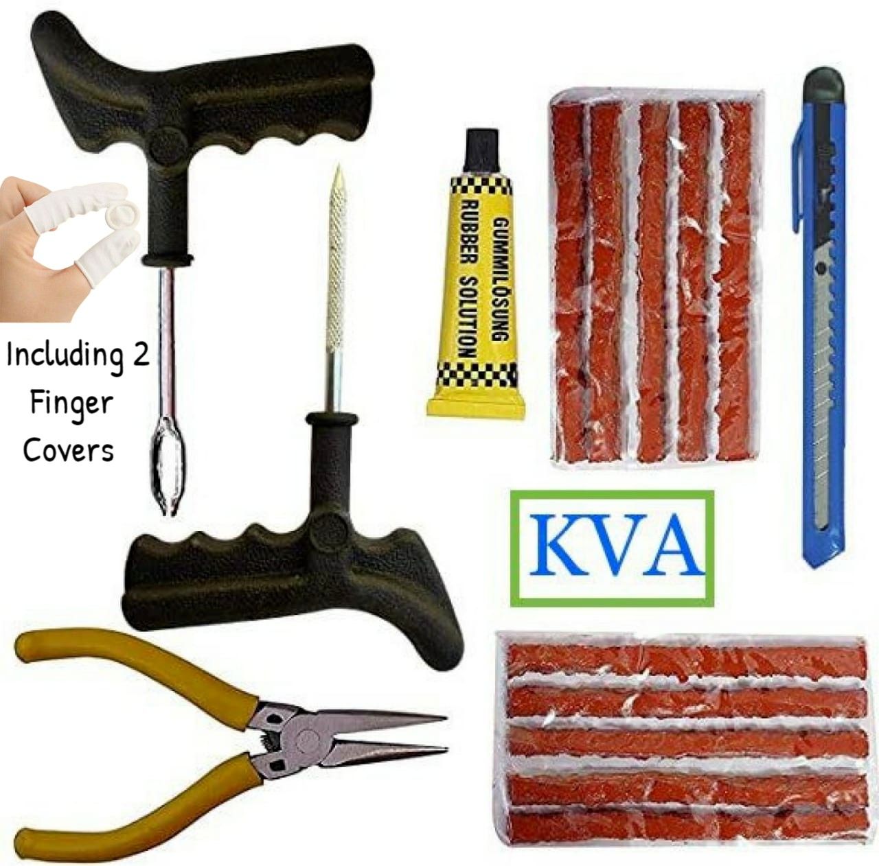 KV-136 Tubeless Tyre Puncture Repair Kit