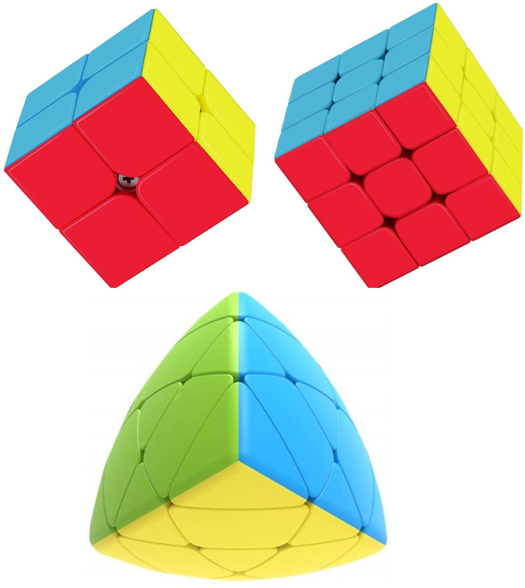 authfort CuberSpeed Qiyi Mastermorphix 3X3 , 2X2 stickerless Cube Combo pack of ( 3 pieces )-picture-16