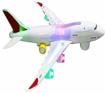 haulsale Musical AeroPlane Airbus Bump & Go Action Toy with Sound & Light-479-picture-42