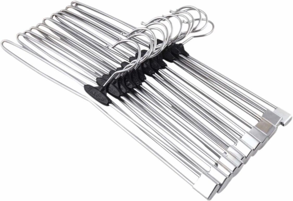lashkara Lockable technology for sarees, pants, skirts, clothes Steel Saree Pack of 6 Hangers ForSaree-picture-20
