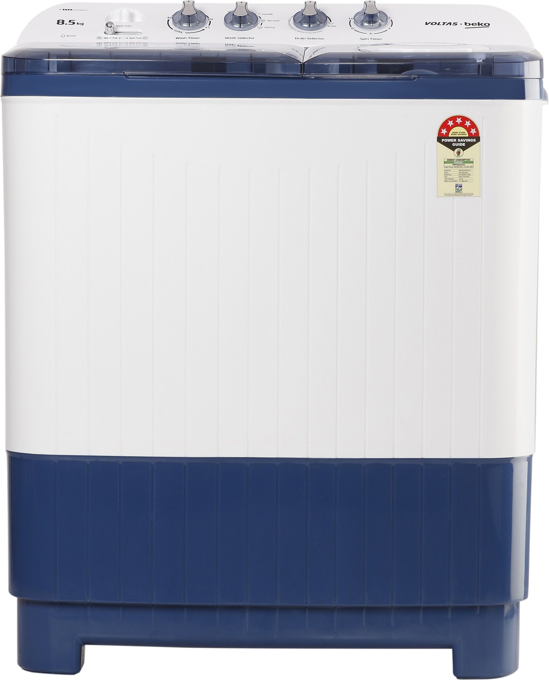 8.5 kg Semi Automatic Top Load White, Blue-image-46