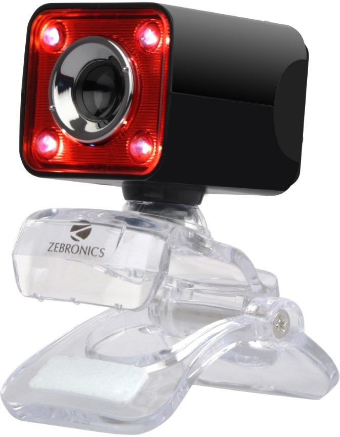 ZEBRONICS CRYSTAL PRO WEBCAM 3 Webcam with Built-In Microphone with Night Vision USB Connectivity
