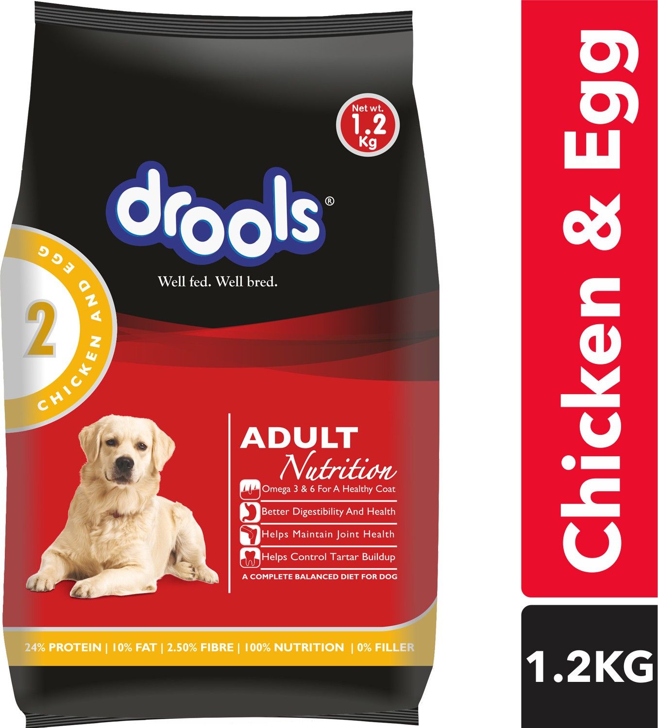 drools Egg, Chicken 1.2 kg Dry Adult Dog Food-picture-33