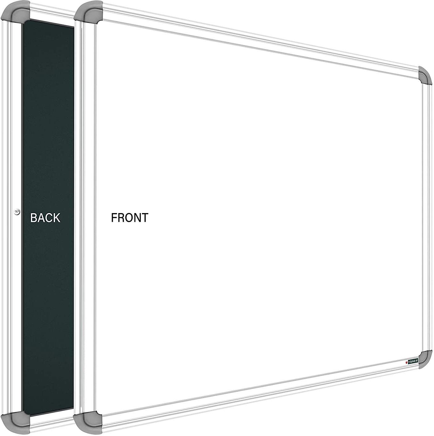 Non Magnetic 1.5 X 2 feet Glossy White Board, One Side White Board Marker and Reverse Side Green Chalk Board Surface Whiteboards-image-31