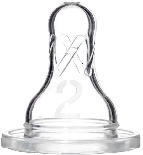 dr. brown's 2pk Level 2 Nipple Size 2ct 2pk Level 2 Standard Nipple, 3-6 Months Medium Flow Nipple image 1