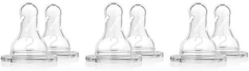 dr. brown's Standard Replacement Nipple (0.5 ml, Pack of 6, White) Medium Flow Nipple-picture-21