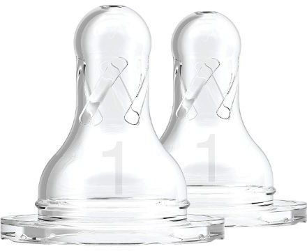 dr. brown's Natural Flow Narrow Neck Nipple, Set of 2 (Level 1 (2 Nipples)) Medium Flow Nipple-picture-20
