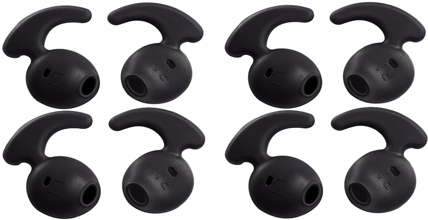 QWEEZER 8Pcs (4 Pair) Earbuds cover Anti-Slip Silicone Replacement Ear Tips Level U EO-BG920 Bluetooth Earphone (Black) In The Ear Headphone CushionÂ Â (Pack of 8, Black) Silicone replacement In The Ear Headphone Cushion-image-18