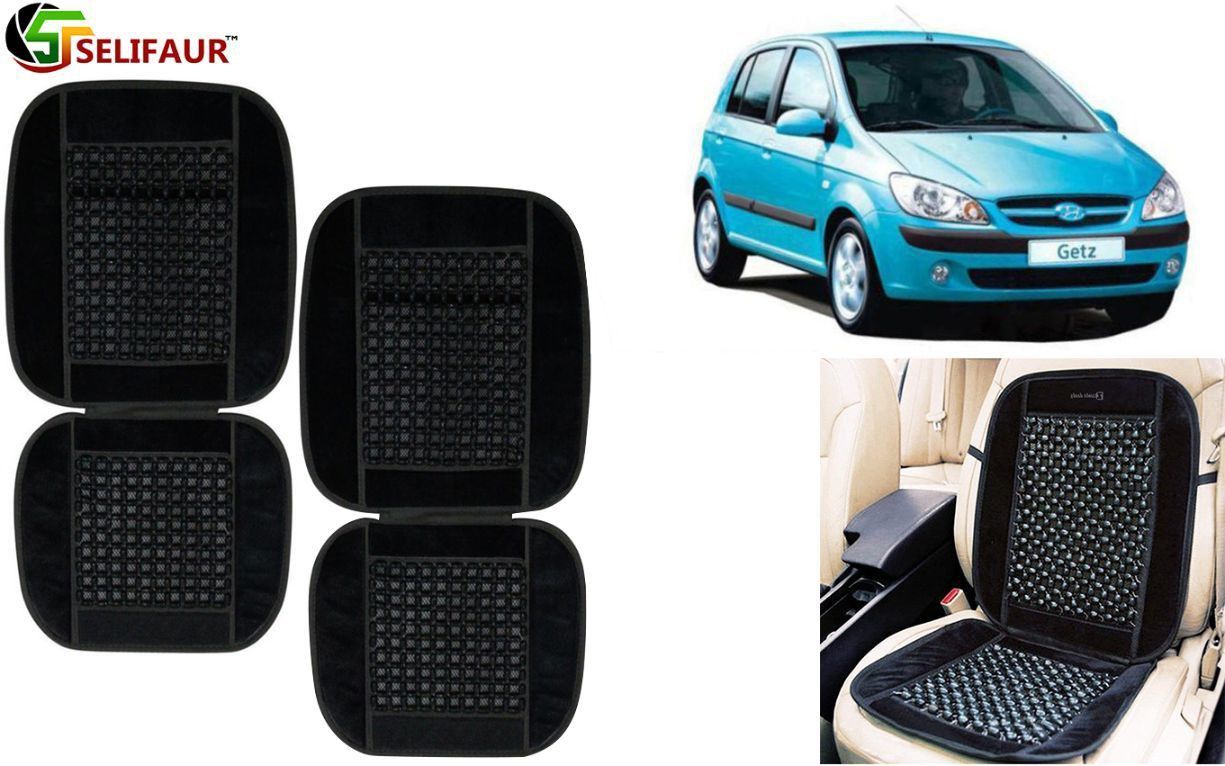 Velvet, Wooden Bead Seating Pad For Hyundai Getz-image-11
