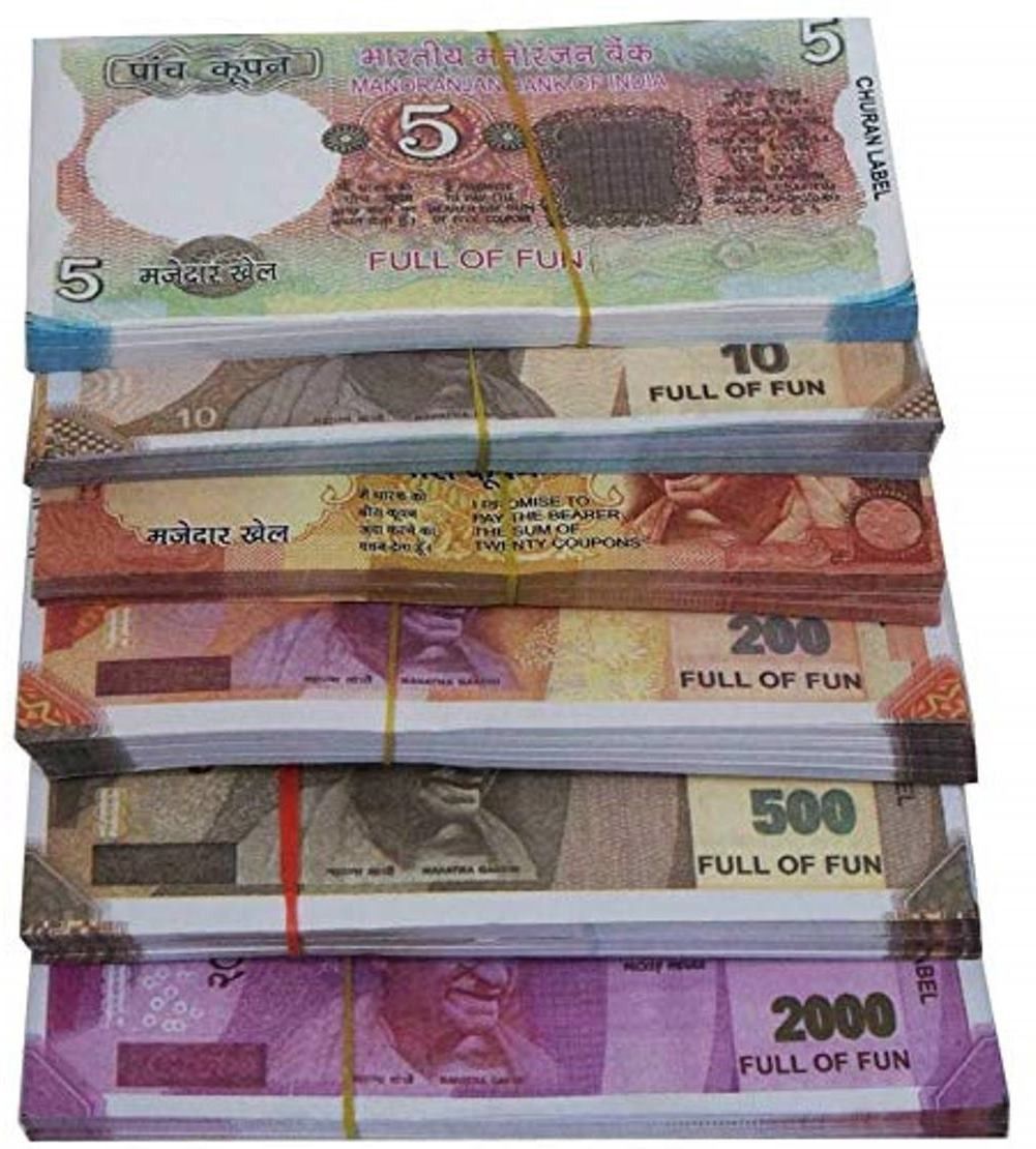 Latest Design (15*6=90 Note ) Coupons - Dummy Currency Notes for Kids | Dummy Notes of Money for Kids with Kids Activity Manual| Multicolor Nakli Notes or Fake Money Notes for Kids-image-29