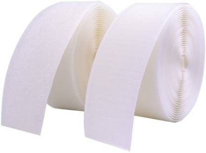 lifekrafts Hook & Loop Tape Roll Strips with non adhesive| (2M*25mm Hook & Loop Tape, White Color) Sew-on Velcro Sew-on Velcro-picture-44