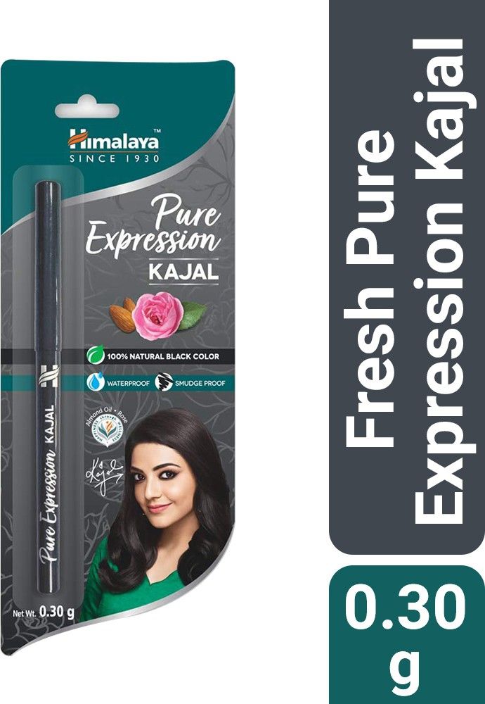 Himalaya Pure Expression Kajal, Matte Finish, Black