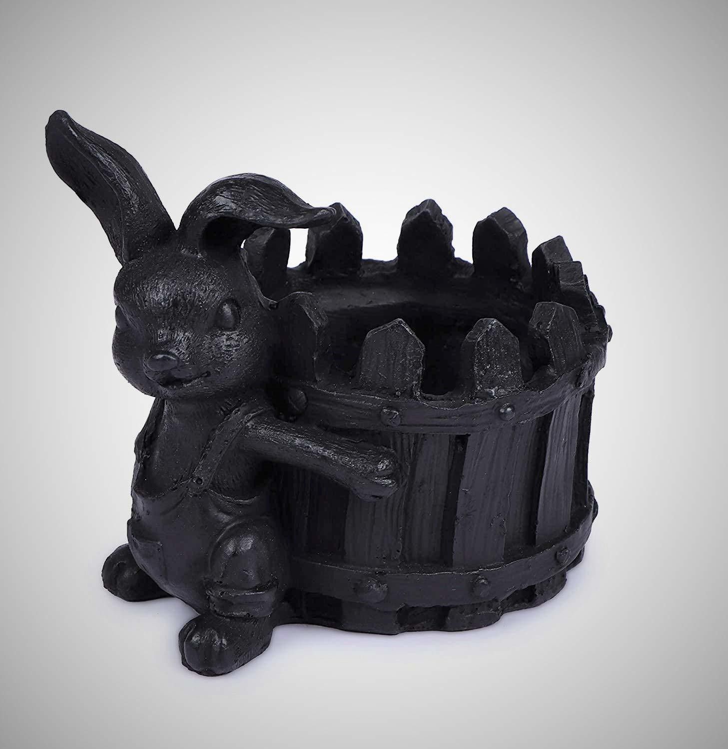 inara Creation Rabbit Black Polyresin Ashtray-picture-17