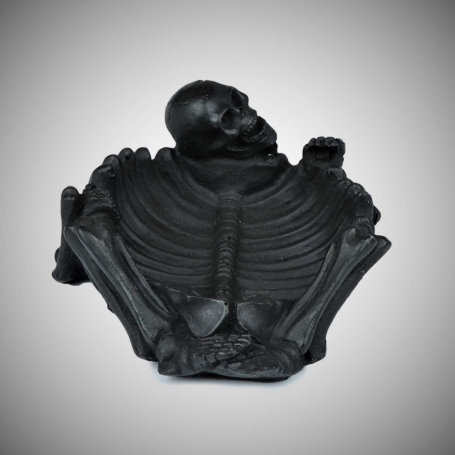 Creation Skull Black Polyresin Ashtray-image-48