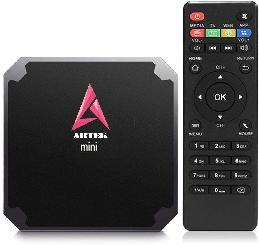 Artek Mini Android 7.1,Smart TV Box with Amlogic S905W Quad Core 64 bit Cortex,2GB DDR3 RAM 16GB ROM, WiFi 4K Video Support - Android v4.4 (KitKat), Amlogic S905W, Cortex-A53, 1 DDR3, 8 GB Flash Mini PC image 1