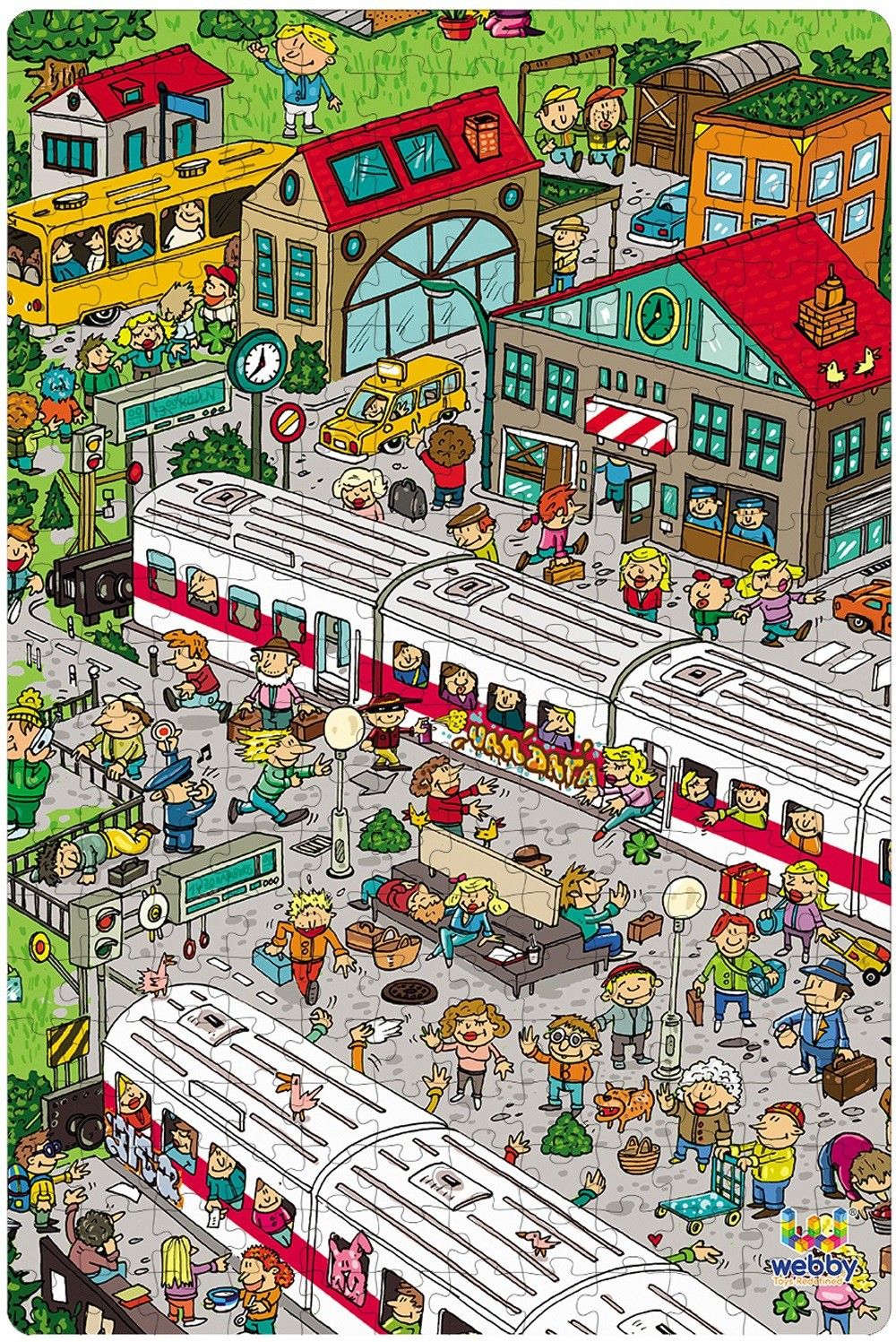 webby Railway Station Illustration Jigsaw Puzzle-picture-11