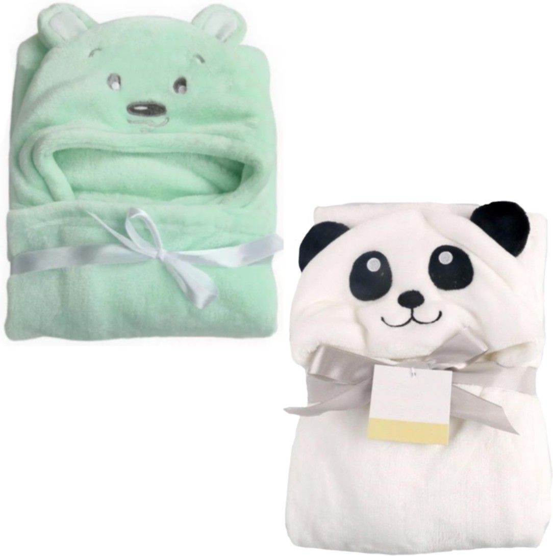 brandonn Printed Single Hooded Baby Blanket forMild Winter-picture-12