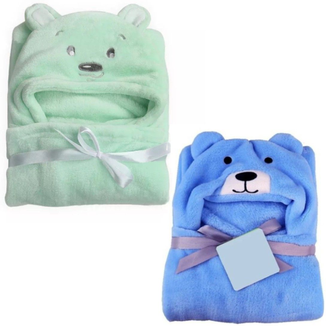 brandonn Printed Single Hooded Baby Blanket forMild Winter-picture-13