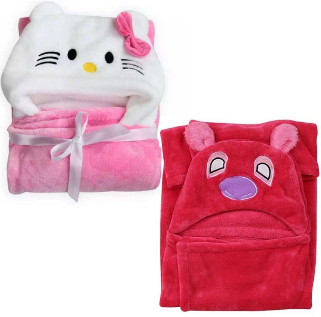 brandonn Printed Single Hooded Baby Blanket for Mild Winter-picture-0