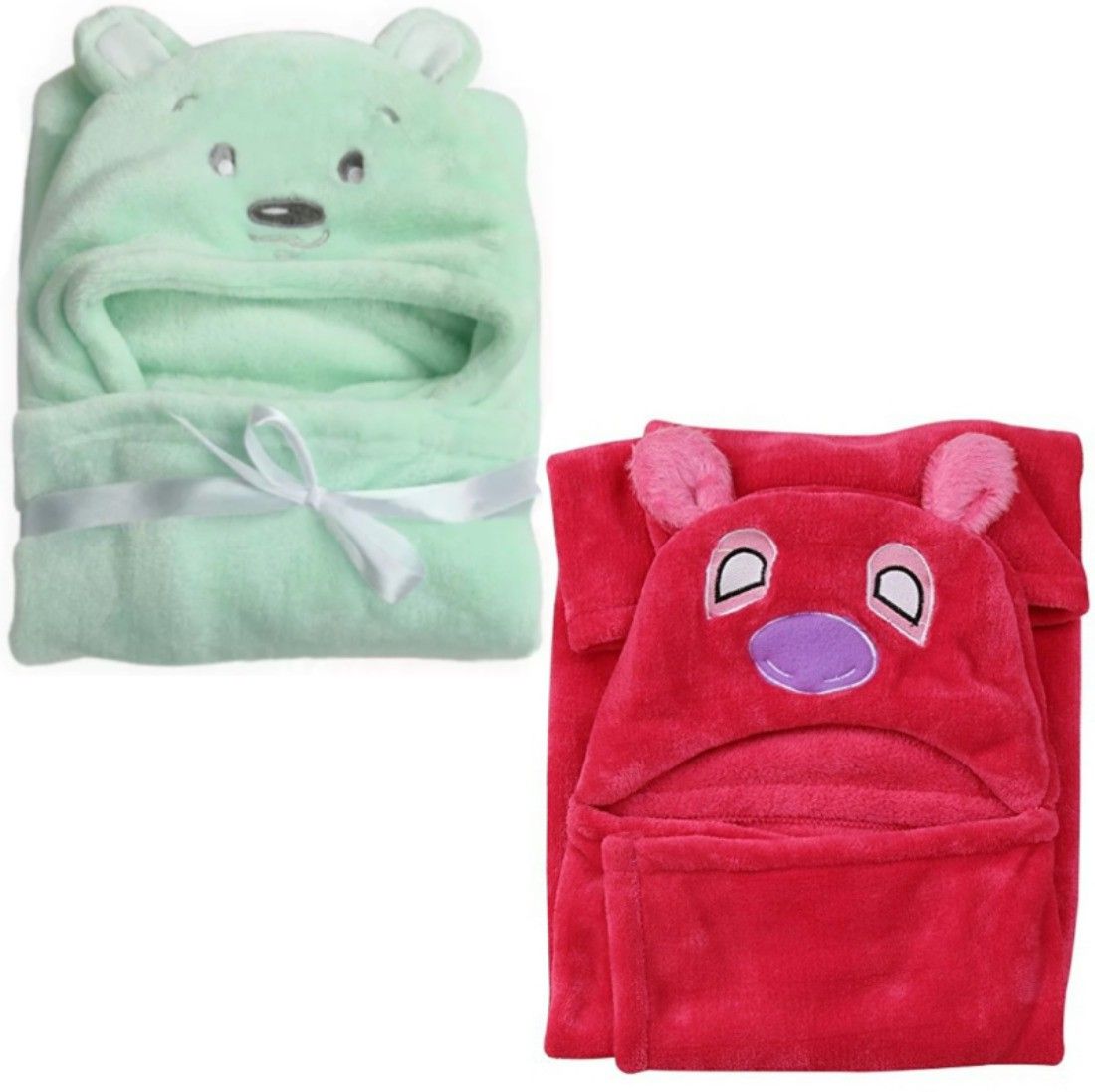brandonn Printed Single Hooded Baby Blanket for Mild Winter-picture-1