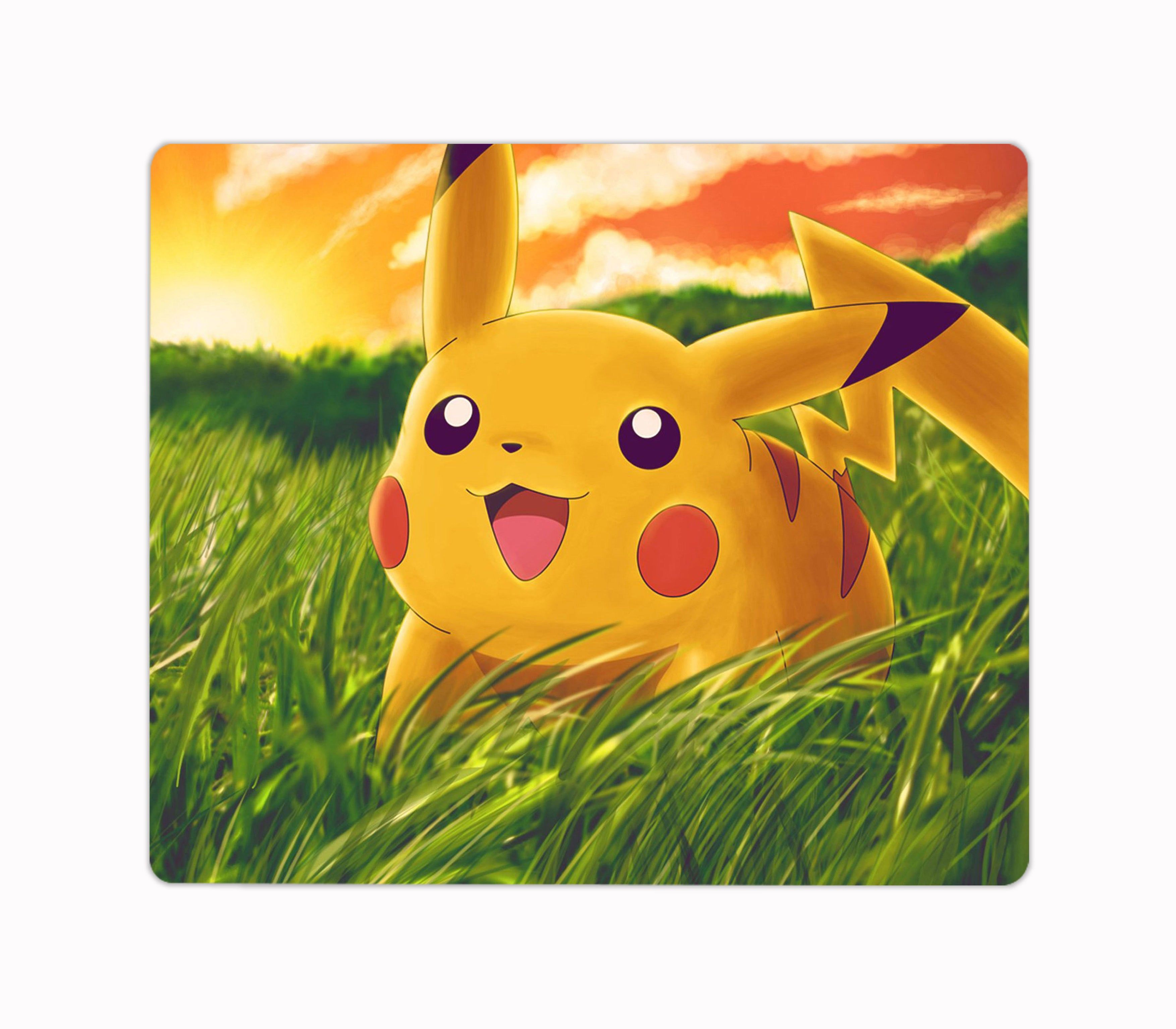 ARTBUG Pikachu Cartoon Designer Printed Non-Slip Soft Mouse Pad for Computer/Laptop (22.5cm x 19cm) - C148 Mousepad-image-10