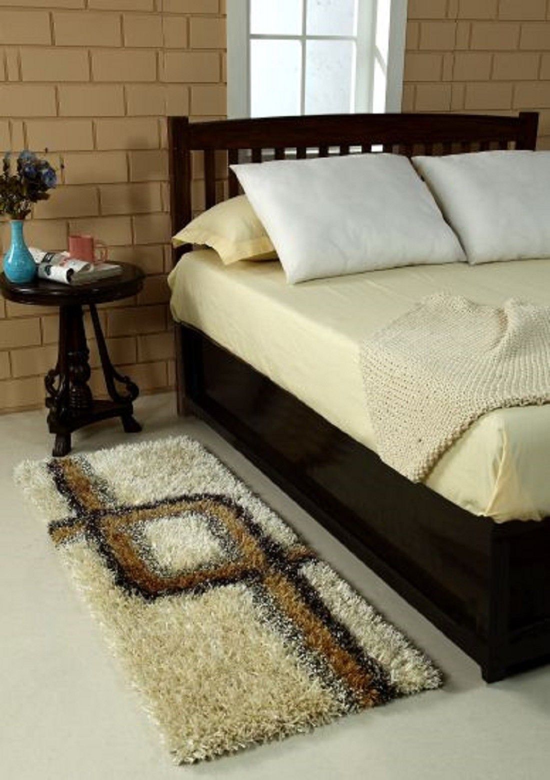Beige Polyester Runner-image-24