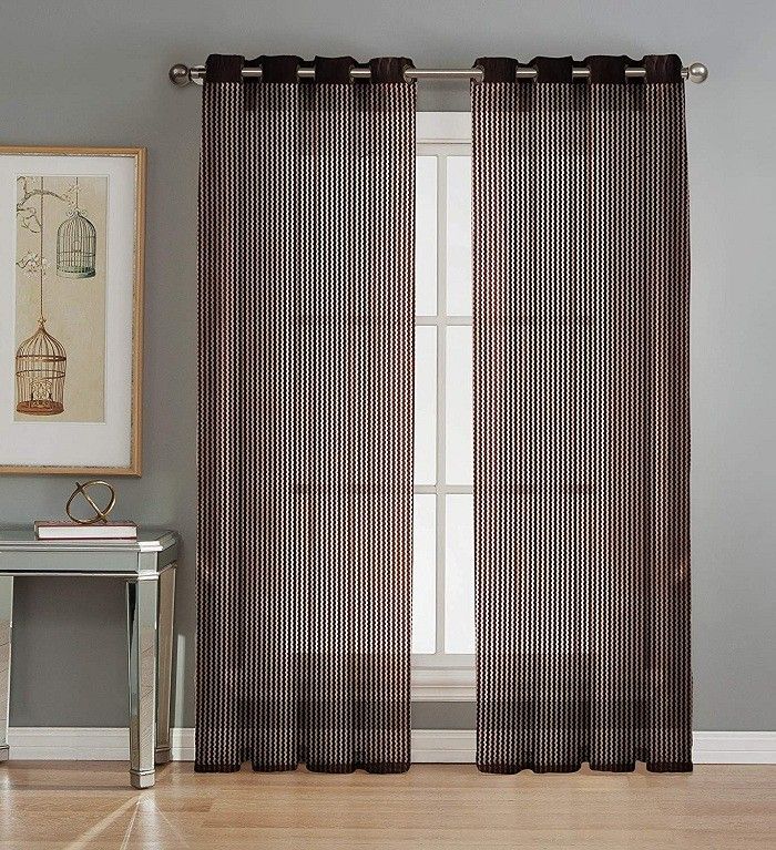 213 cm (7 ft) Polyester Transparent Door Curtain (Pack Of 2)-image-38