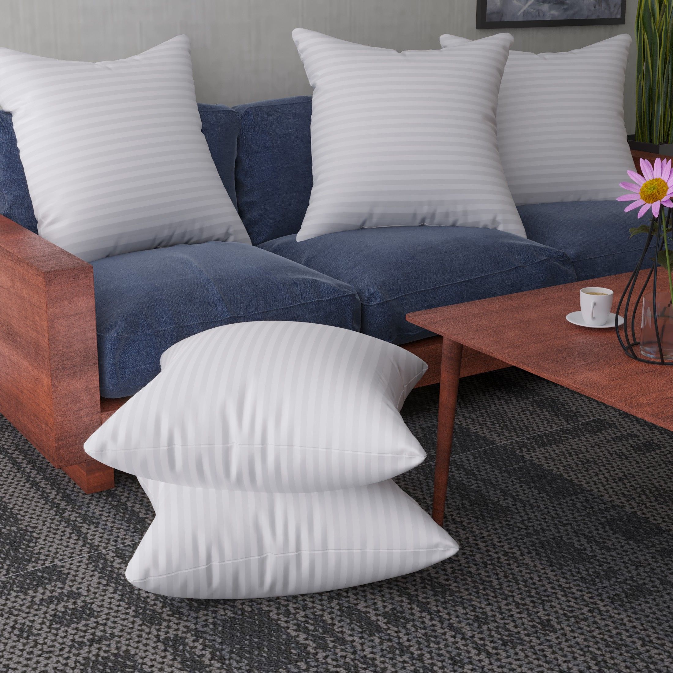 Microfibre Stripes Cushion Pack of 5