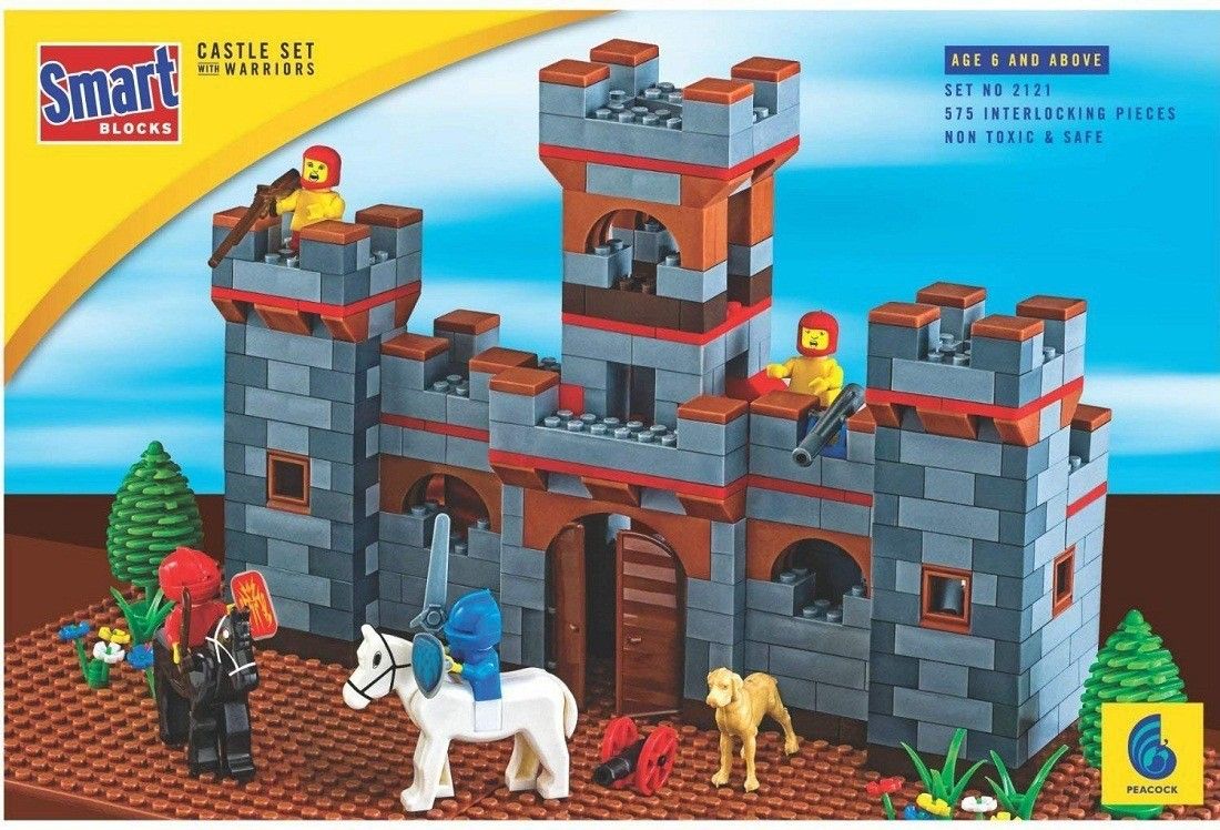 Castle set with Warriors Smart Block Multicolor set No 2121 Non-toxic and Safe-image-16