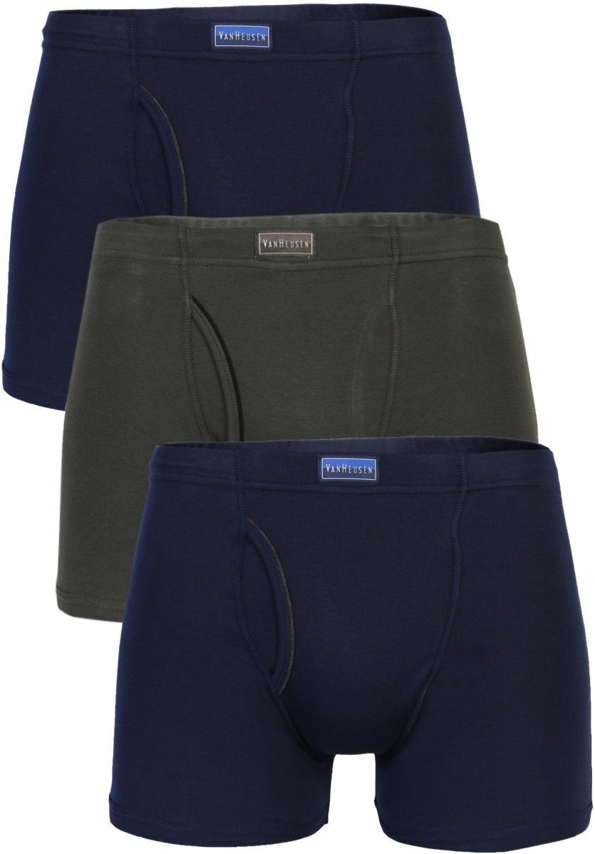 Pack of 3 Men Multicolour Pack of 3 Solid Antibacterial Colour Fresh Boxer Briefs Solid Men Trunk-image-12