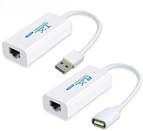 microware USB Female USB Over Cat5/5e/6 Extension Adapter Up Lan Adapter-image-24