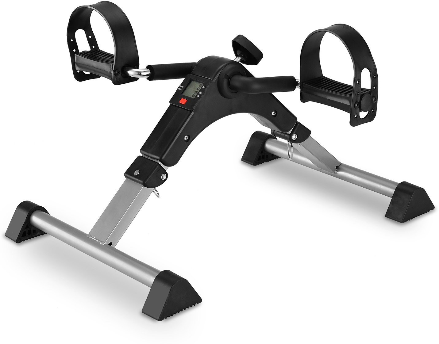 gadget hero's Digital Smart Foldable Fitness Cycle, Portable Mini Gym, Mini Pedal Exerciser Cycle image 1