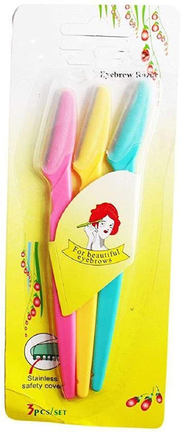 aveu Hair Removal Shaving Trimmer Eyebrow Shaping Razor (Pack of 3), Men & Women-picture-23