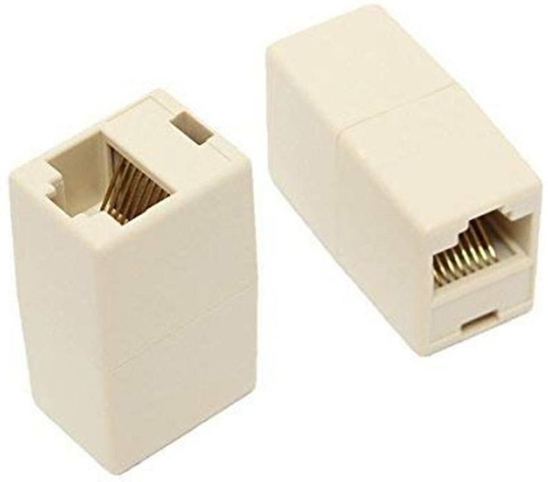 Techy-tech RJ45 Coupler in-Line Coupler Network LAN Cable Joiner Extender Adapter Ethernet Cable Join Extension Converter Female to Female Ethernet CAT5 CAT5e RJ45 8P8C Connector(Pack of 2) Lan Adapter-image-23