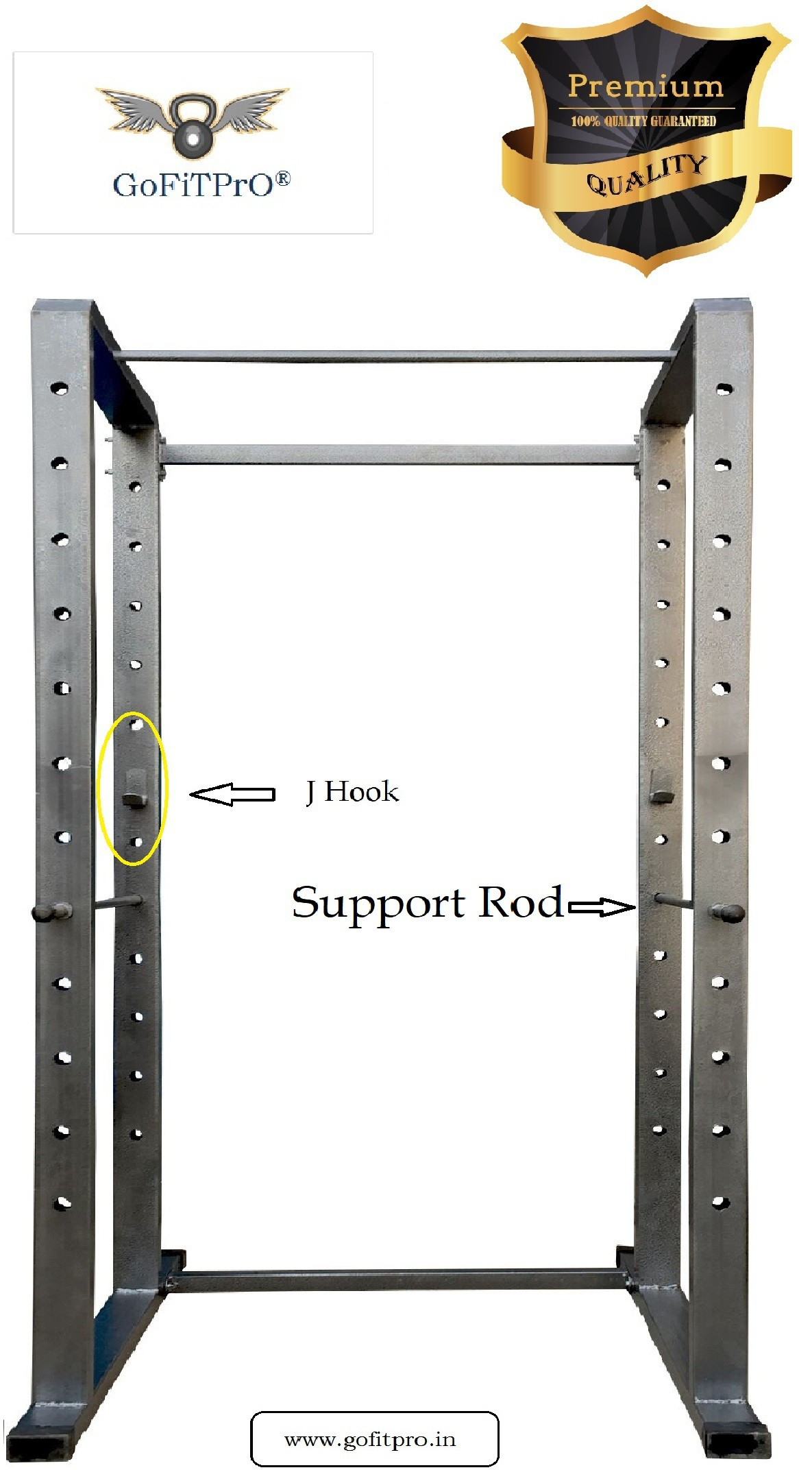 gofitpro POWER RACK (4X2 PIPE SIZE) Home Gym Combo image 1