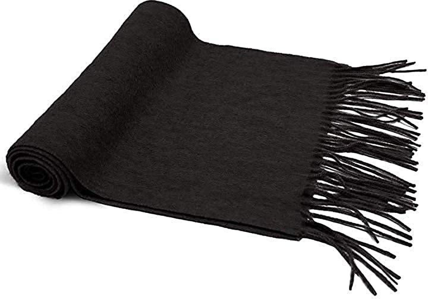 bismaadh Solid Wool Blend Women Black Stole, Scarf-picture-28