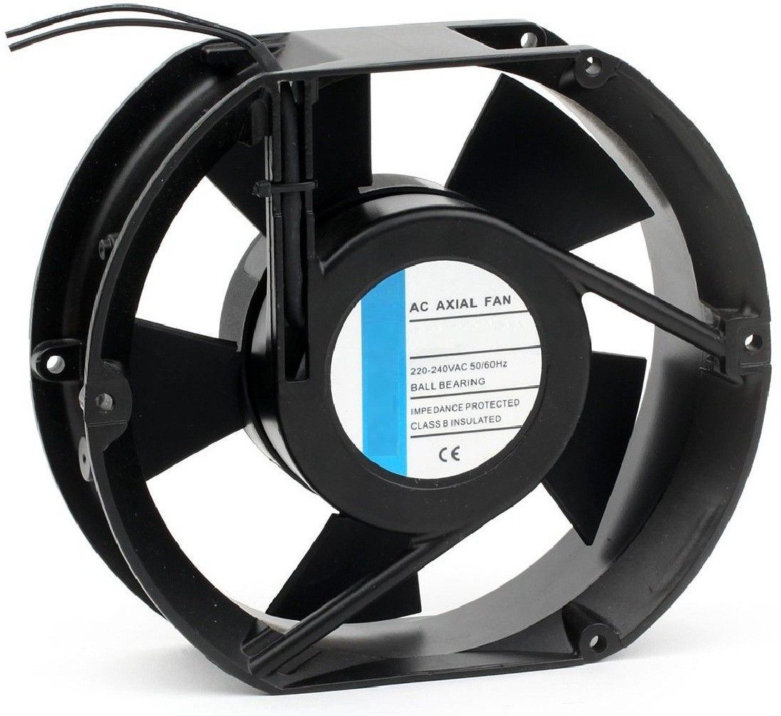 Divinext 6" 220V/240V AC Fan 6 Inch Panel Axial Cooling Fan Oval Electrical Motor Industrial Exhaust Fan Cooler-image-2